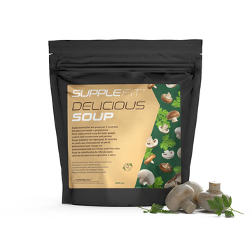 "Heerlijke soep" met champignons en peterselie Kabeljauw: SU0024