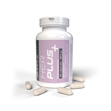 Voedingssupplement in capsulevorm – HER PLUS + Met gepatenteerd H-SYSTEM™ complex Kabeljauw: INTB046
