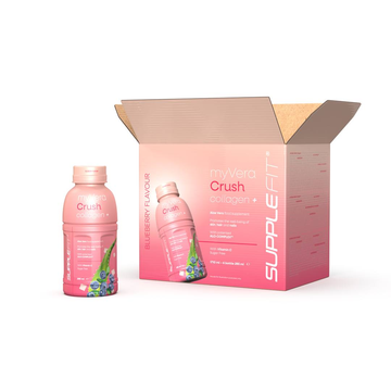 MYVERA CRUSH Collageen + | Voedingssupplement in 285 ml flessen (12 stuks) - 3420 ml Kabeljauw: INTA001-12