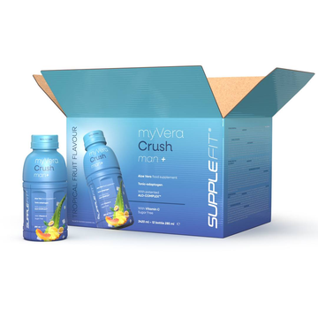 MYVERA CRUSH Man + | Voedingssupplement in 285 ml flessen (6-pack) - 1710 ml Kabeljauw: INTA003-06
