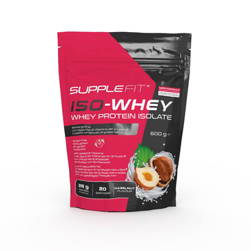 SuppleFit Iso-Whey - Hazelnootsmaak Met magnesium en prebiotica Code: SU0119